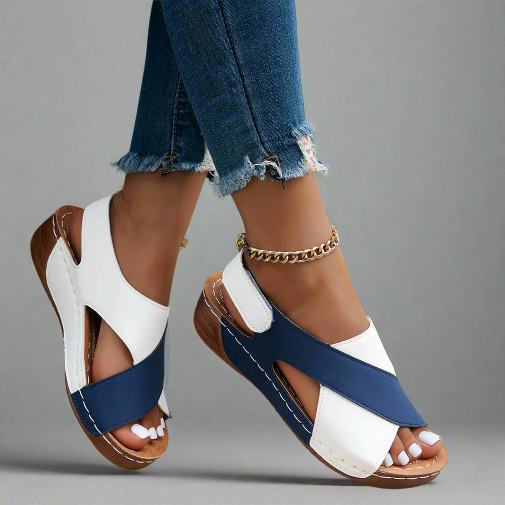 Svea Comfort Strappy Open-Toe Adjustable-Strap Sandals