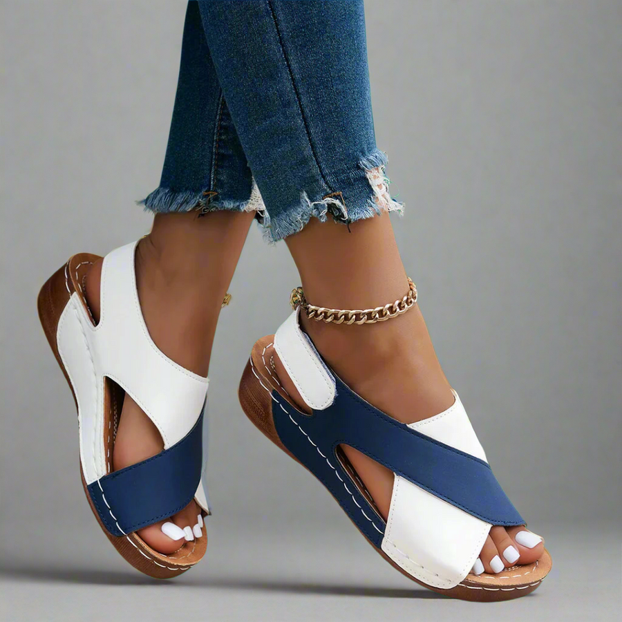 Svea Comfort Strappy Open-Toe Adjustable-Strap Sandals