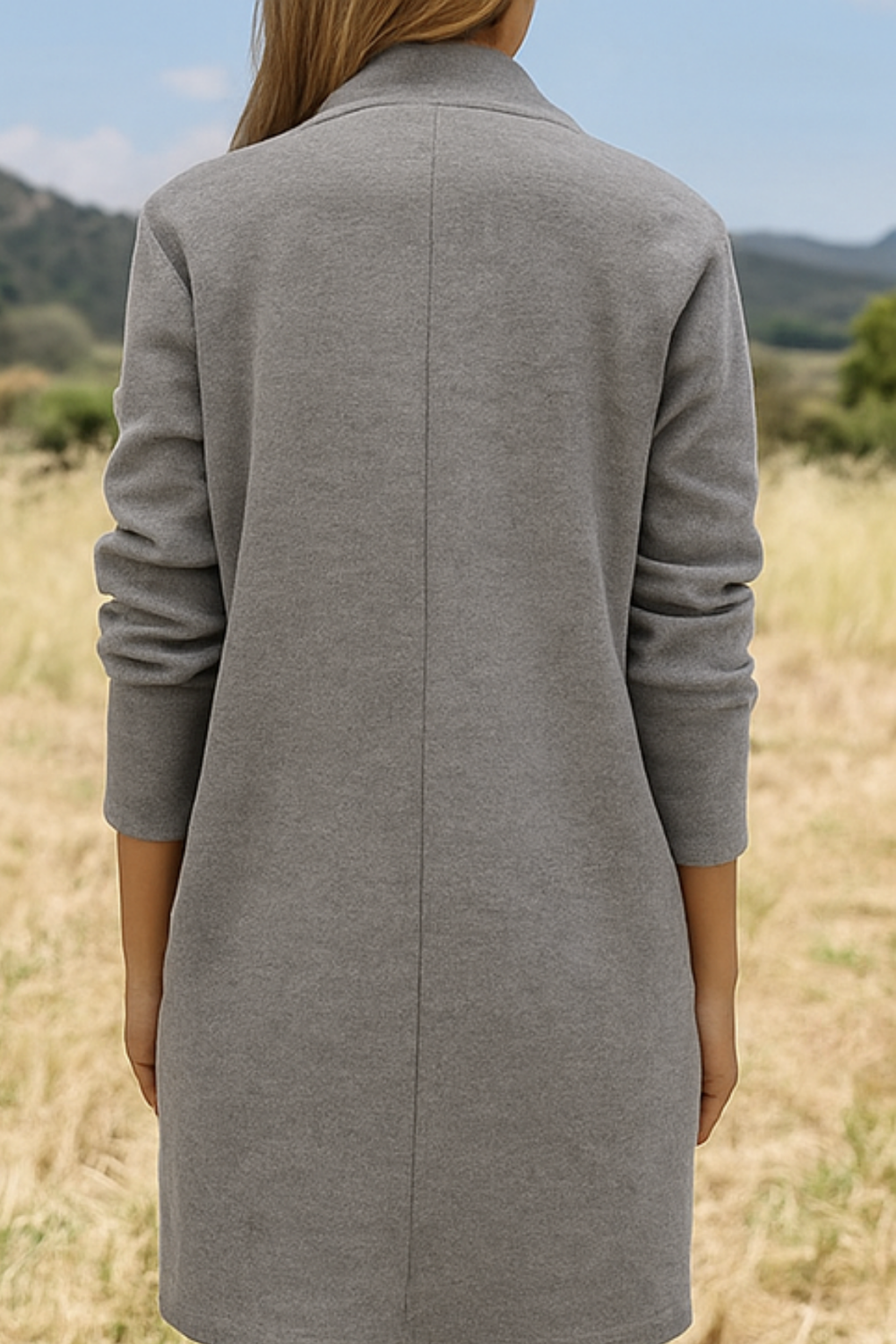 Nisha Long Cardigan Gray