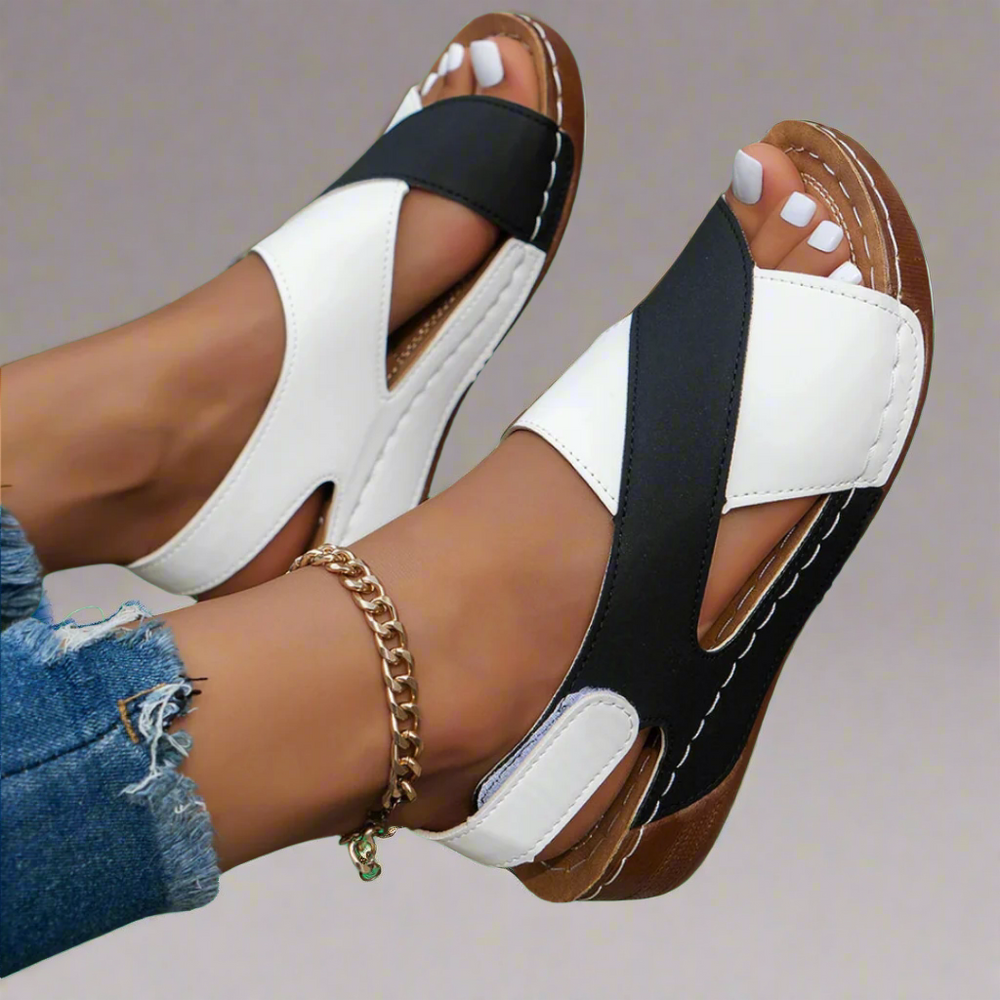 Eila Premium Wedge Summer Adjustable-Strap Sandals