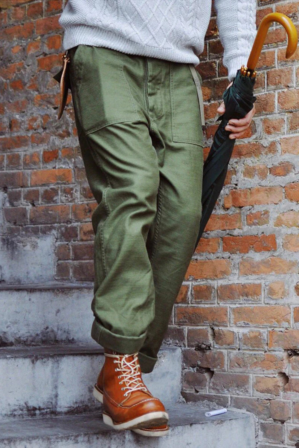 Craig Military-Inspired Straight Pants