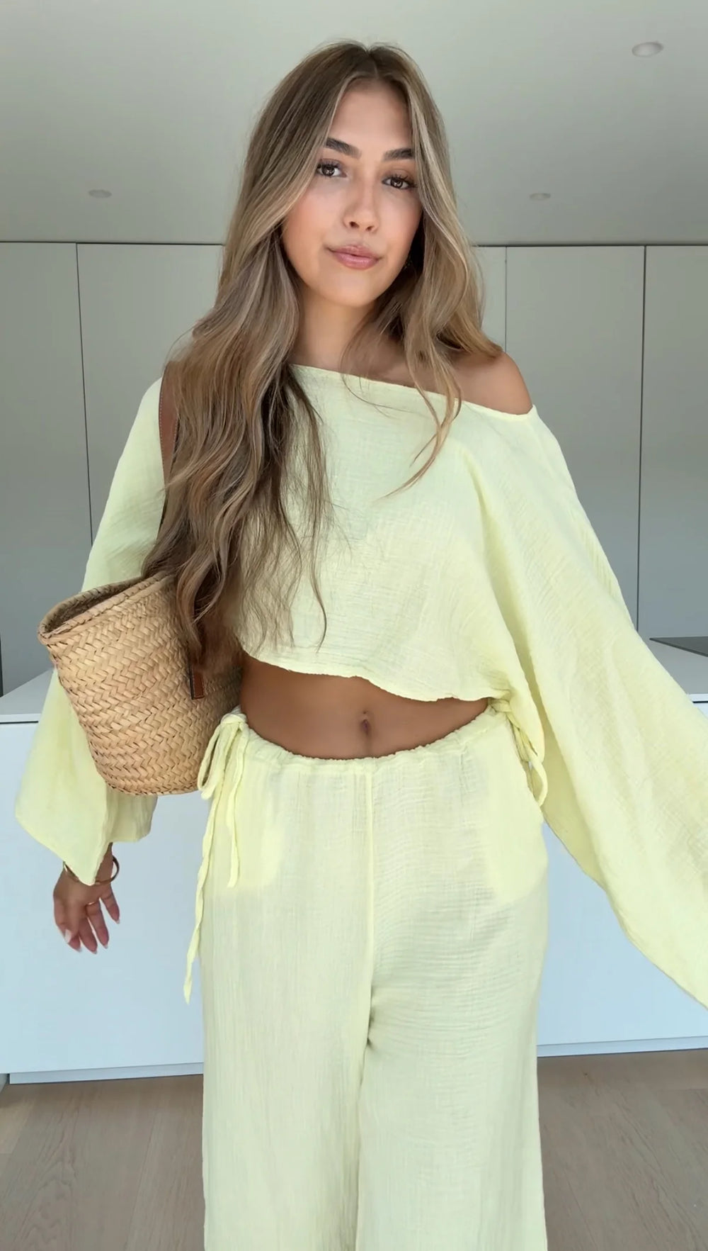 Soleil Waffle Knit Short Set