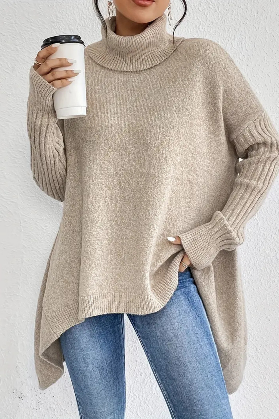 Bridgette Long Turtleneck Sweater