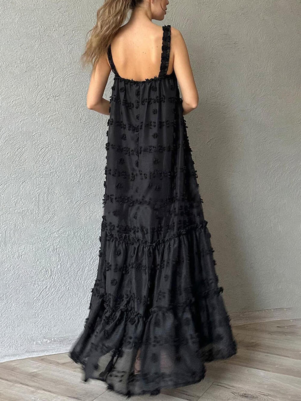 Blake Floral A-Line Tiered Maxi Dress