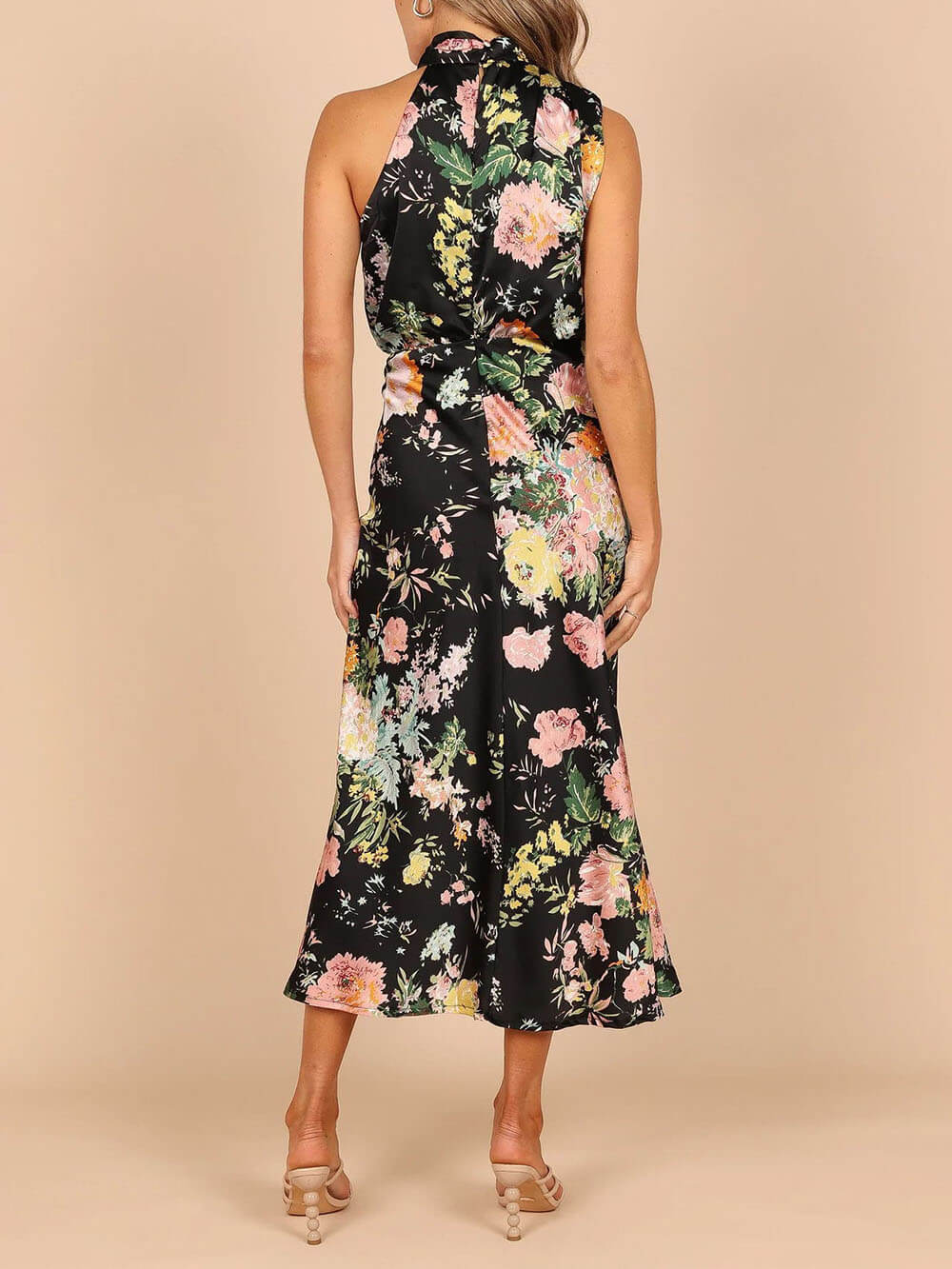 Floral Halter Maxi Dress