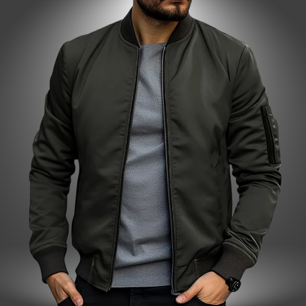 Jonas Hand-Stitched Casual Relaxed Polyester Jacket