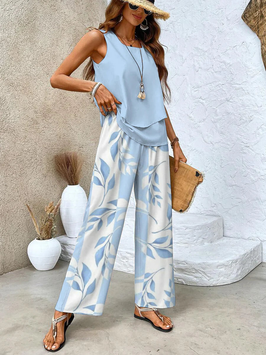 Colette Floral Two-Piece Set