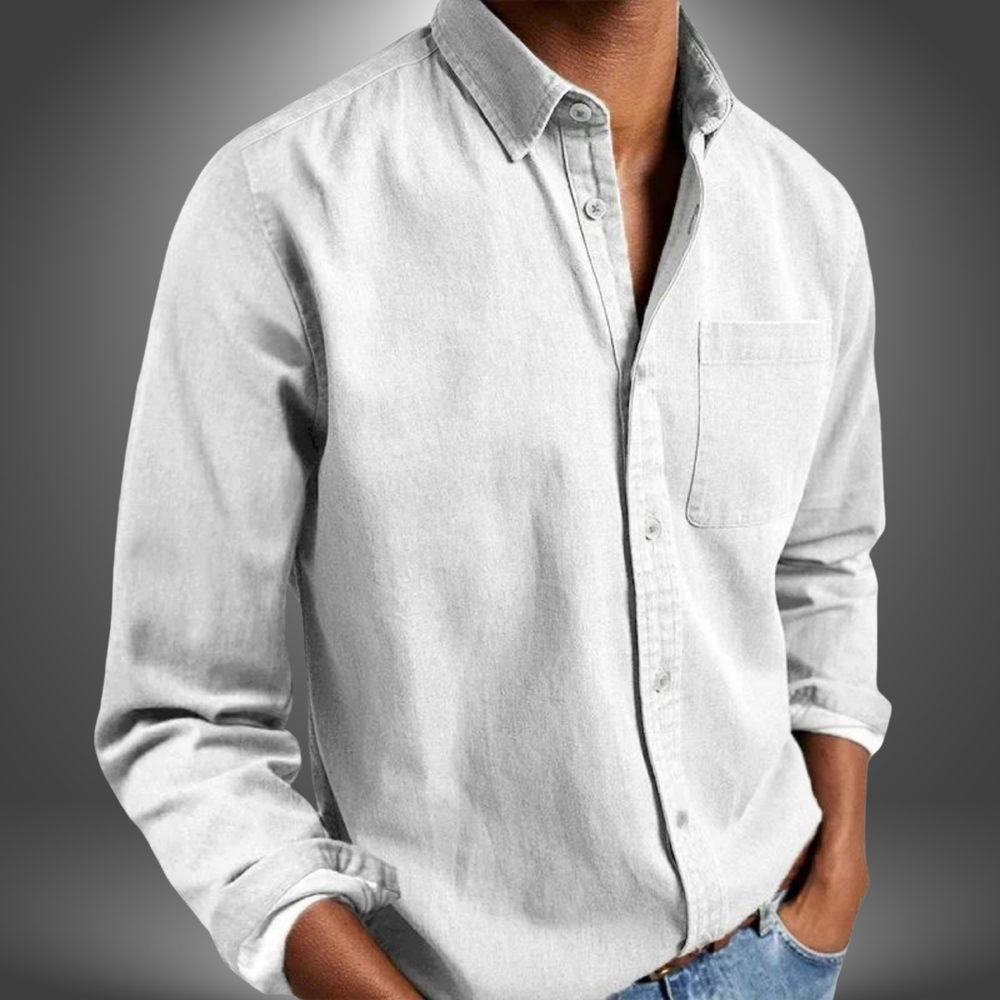 Nick Handcrafted Long-Sleeve Tailored Button-Down Shirt