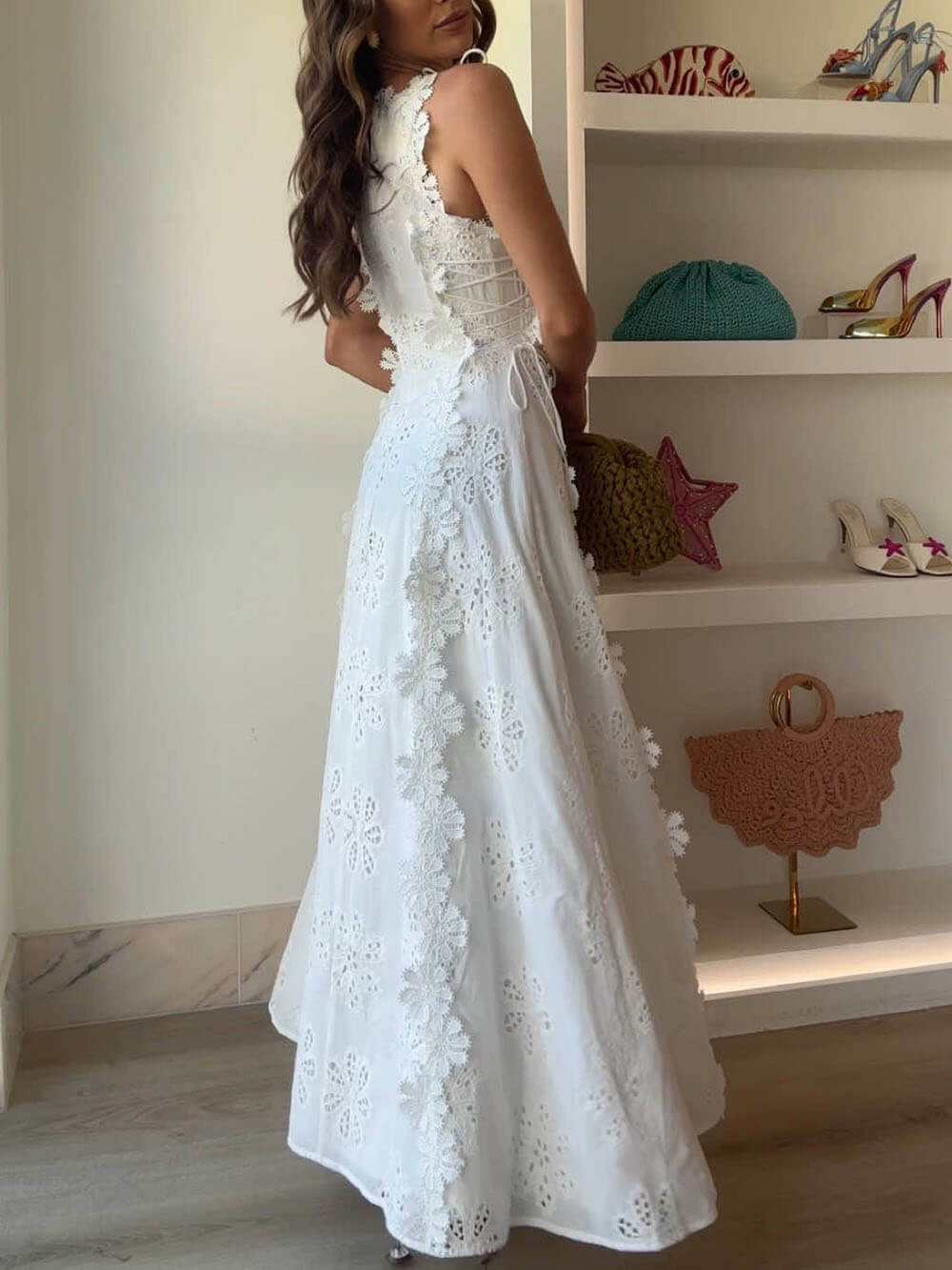 Hook Closure Dress