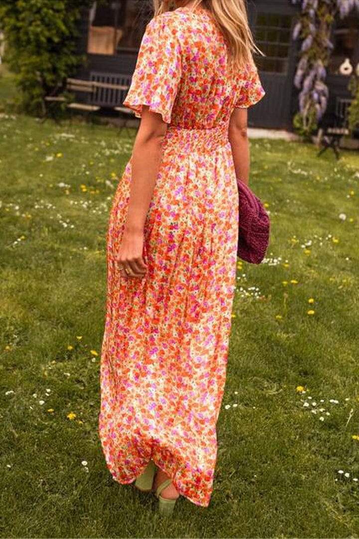 Sandra Elegant Maxi Dress V-Neck