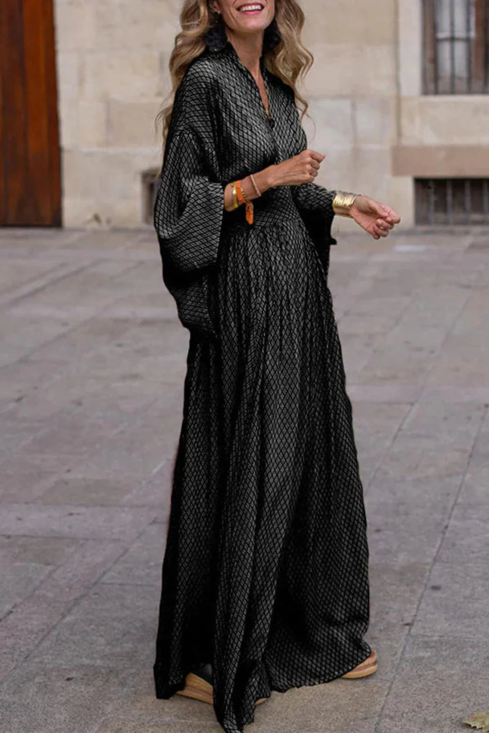 Gemma Geometric Maxi Dress