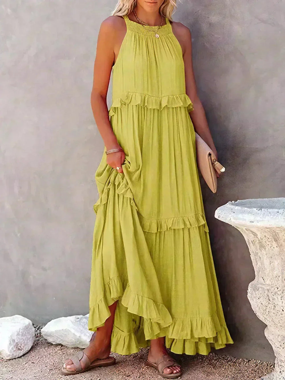 Sarah Maxi Dress Halter