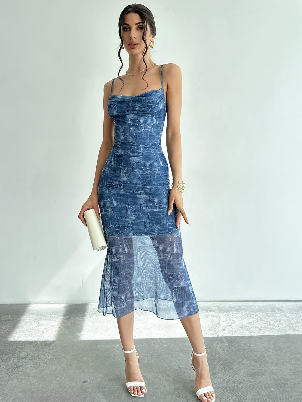 Solara Mesh Strap Dress for Sunset Cocktail Nights