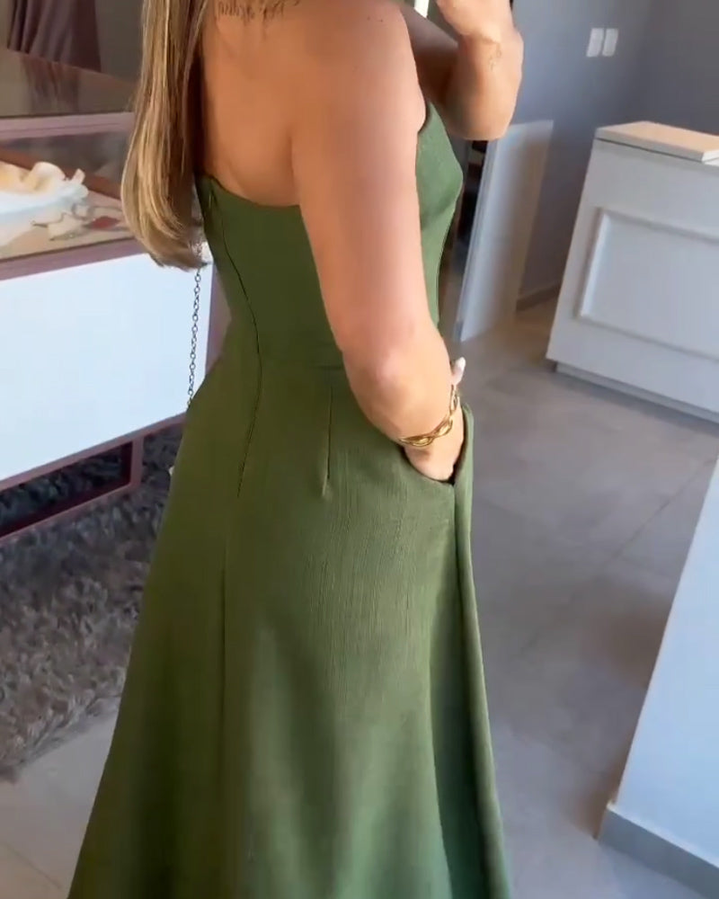 Annie Midi Dress Strapless
