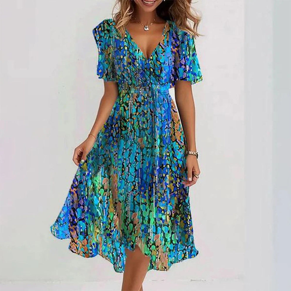 Sofia Printed Mini Dress