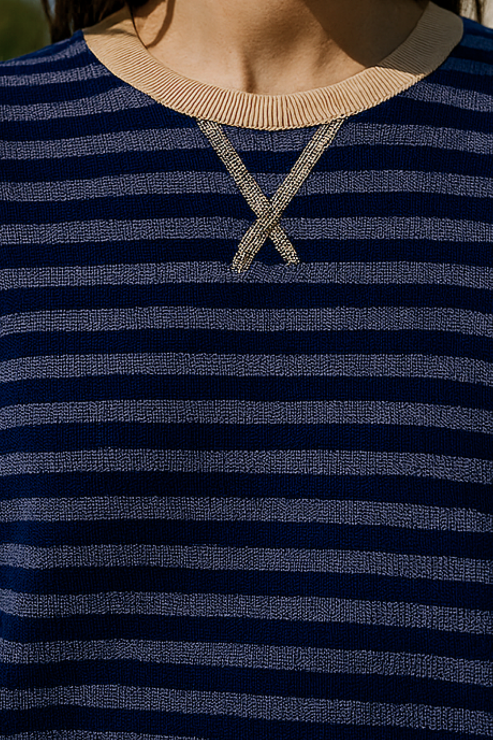 Dahlia Striped Cotton Sweater