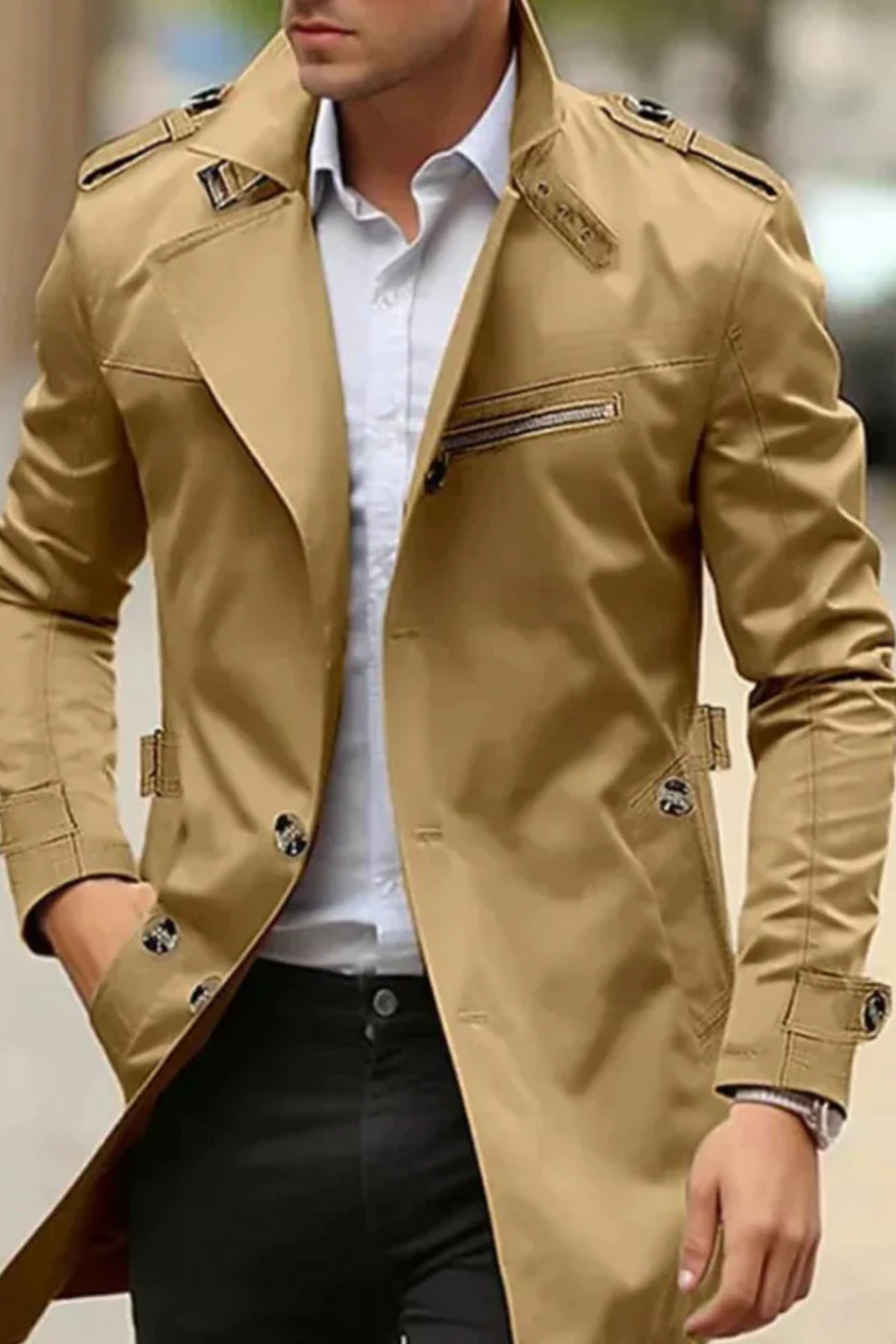 Johnson Shirt Dunkelbeige