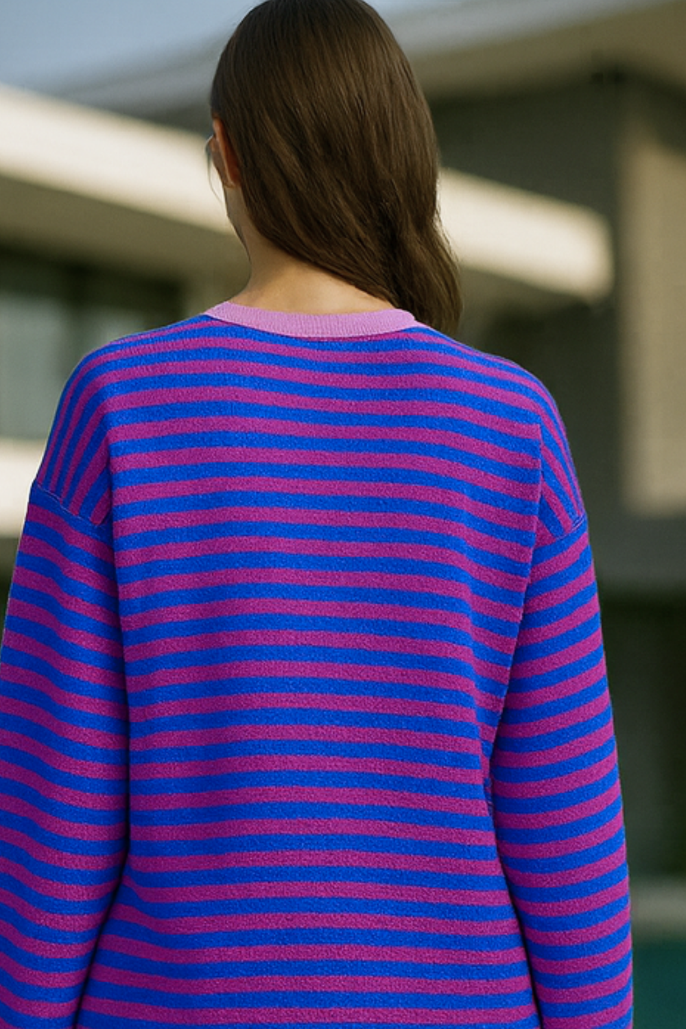 Dahlia Striped Cotton Sweater