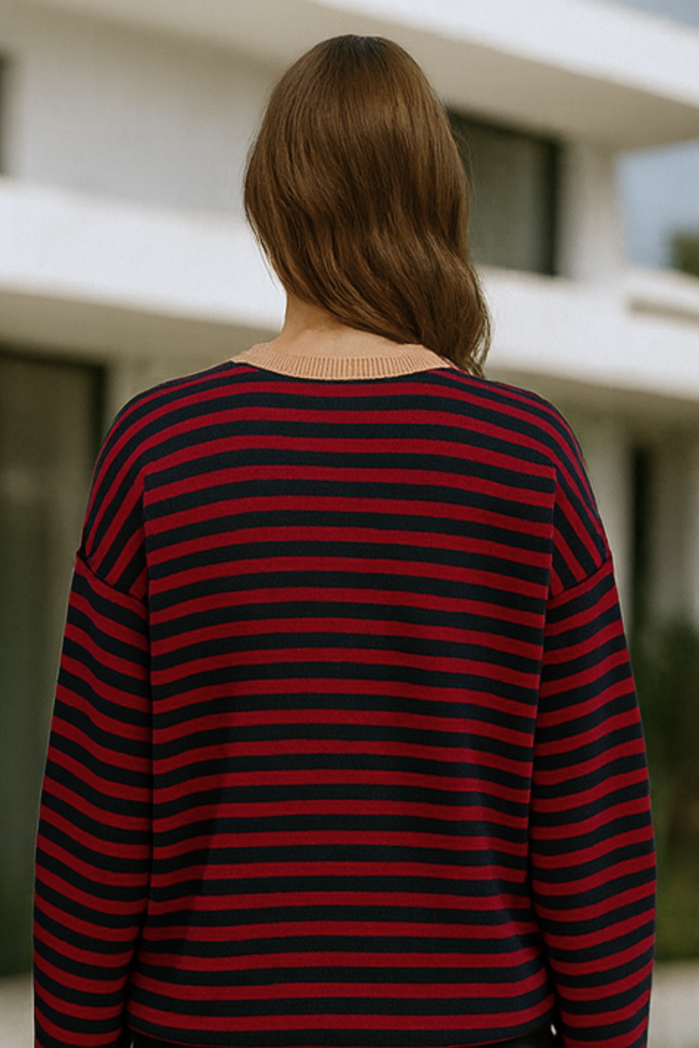 Dahlia Striped Cotton Sweater