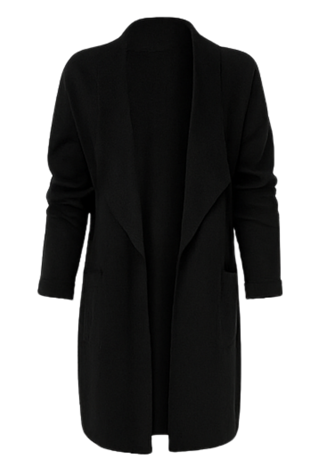 Nisha Long Cardigan Black