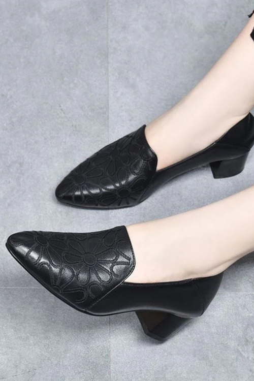 Marlene Vegan Leather Pumps Black