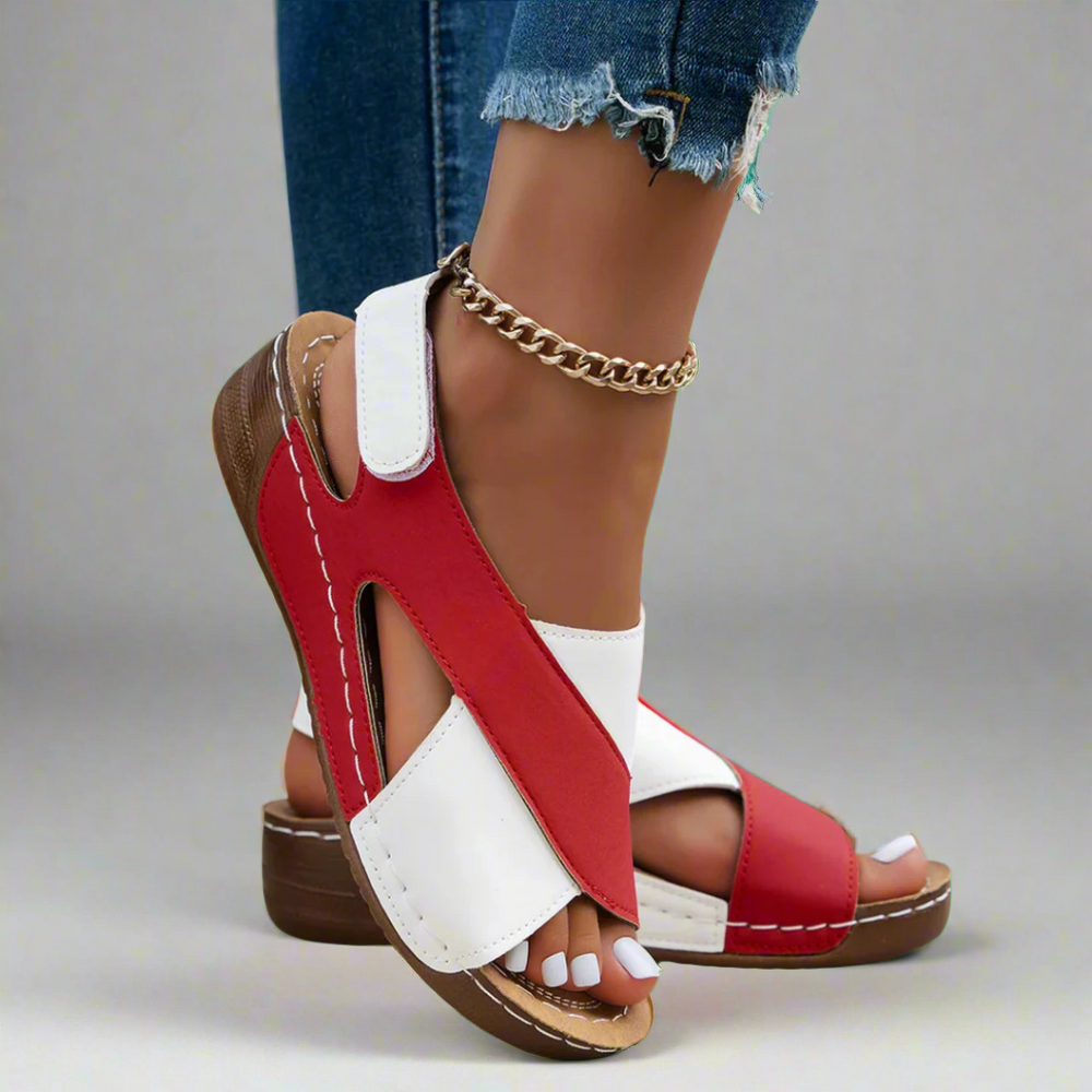 Svea Comfort Strappy Open-Toe Adjustable-Strap Sandals