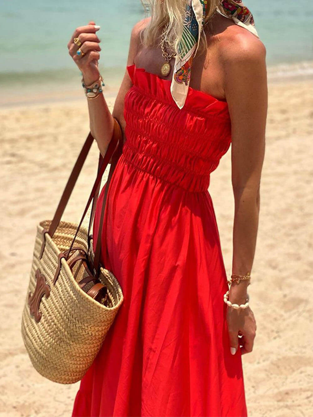 Deborah Charmantes Strapless Maxikleid Dress
