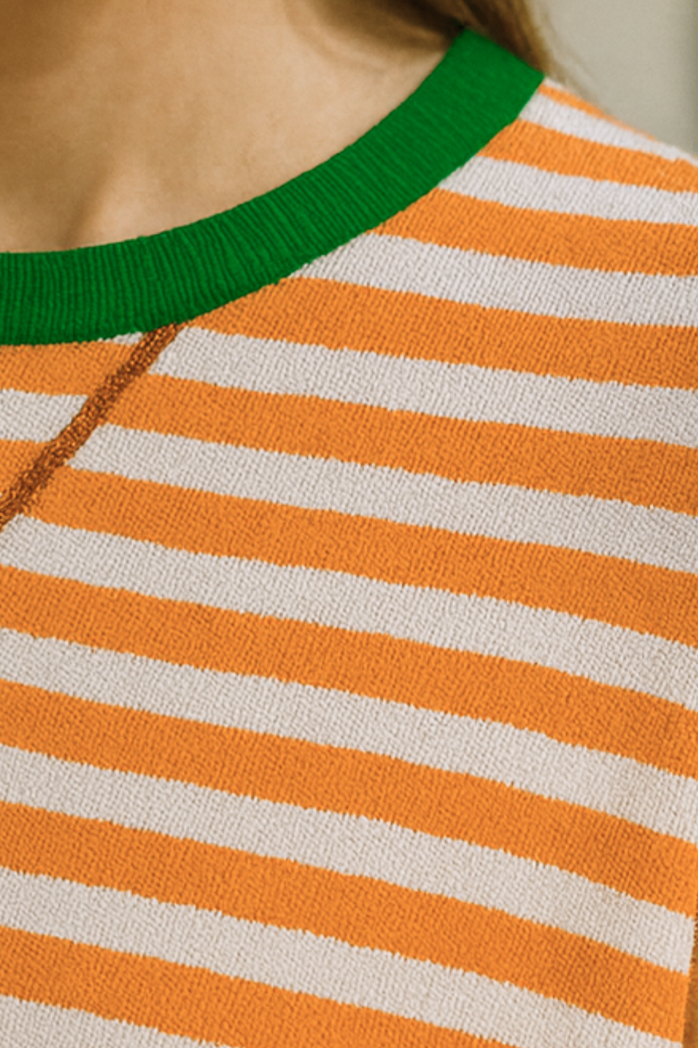 Dahlia Striped Cotton Sweater
