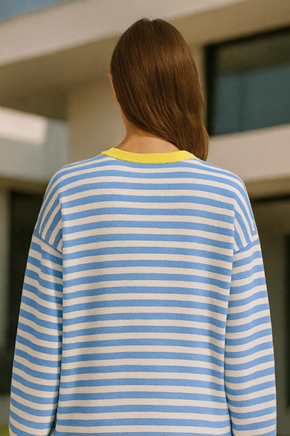 Dahlia Striped Cotton Sweater