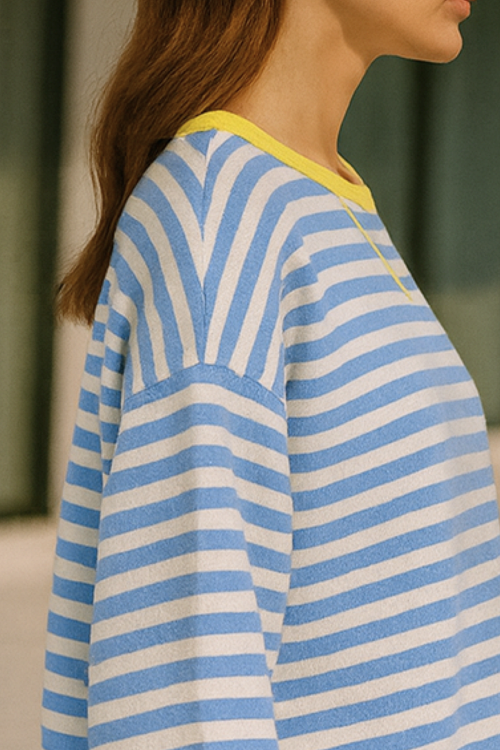 Dahlia Striped Cotton Sweater