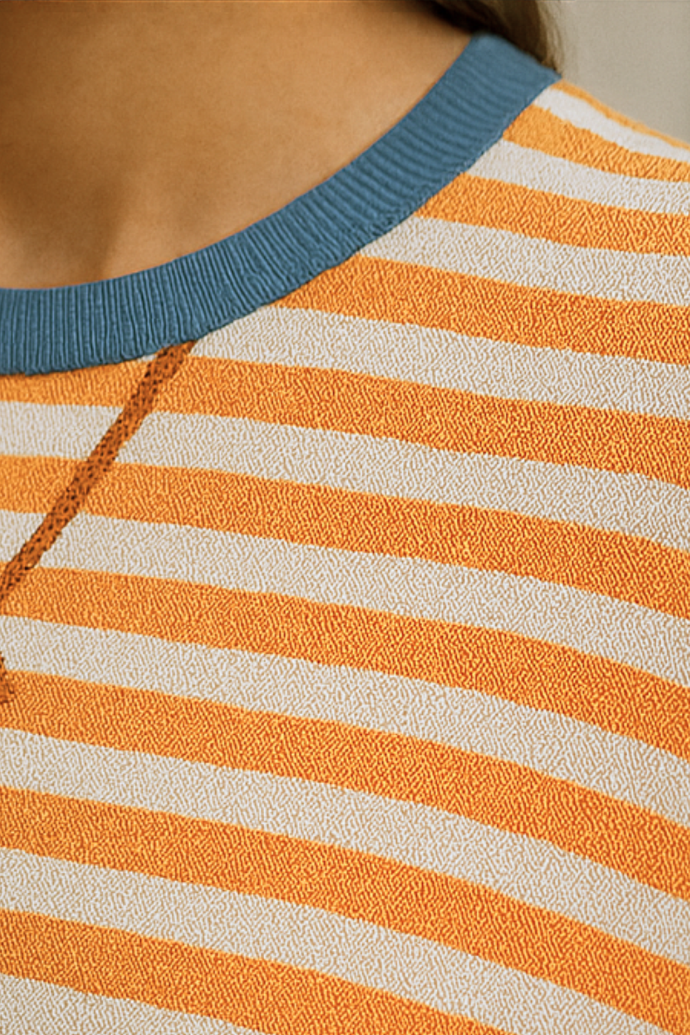Dahlia Striped Cotton Sweater