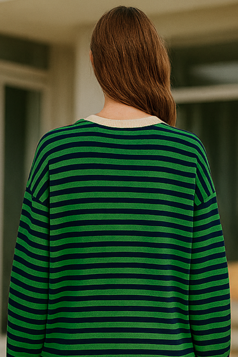 Dahlia Striped Cotton Sweater