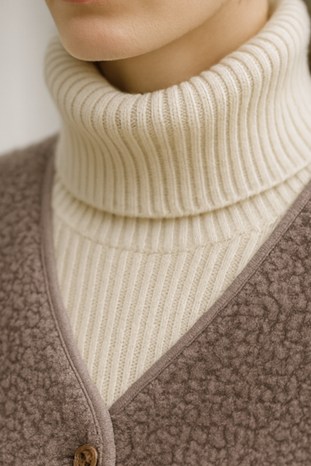 Roswell Soft Wool Front-Button Cardigan Stylish Sweater