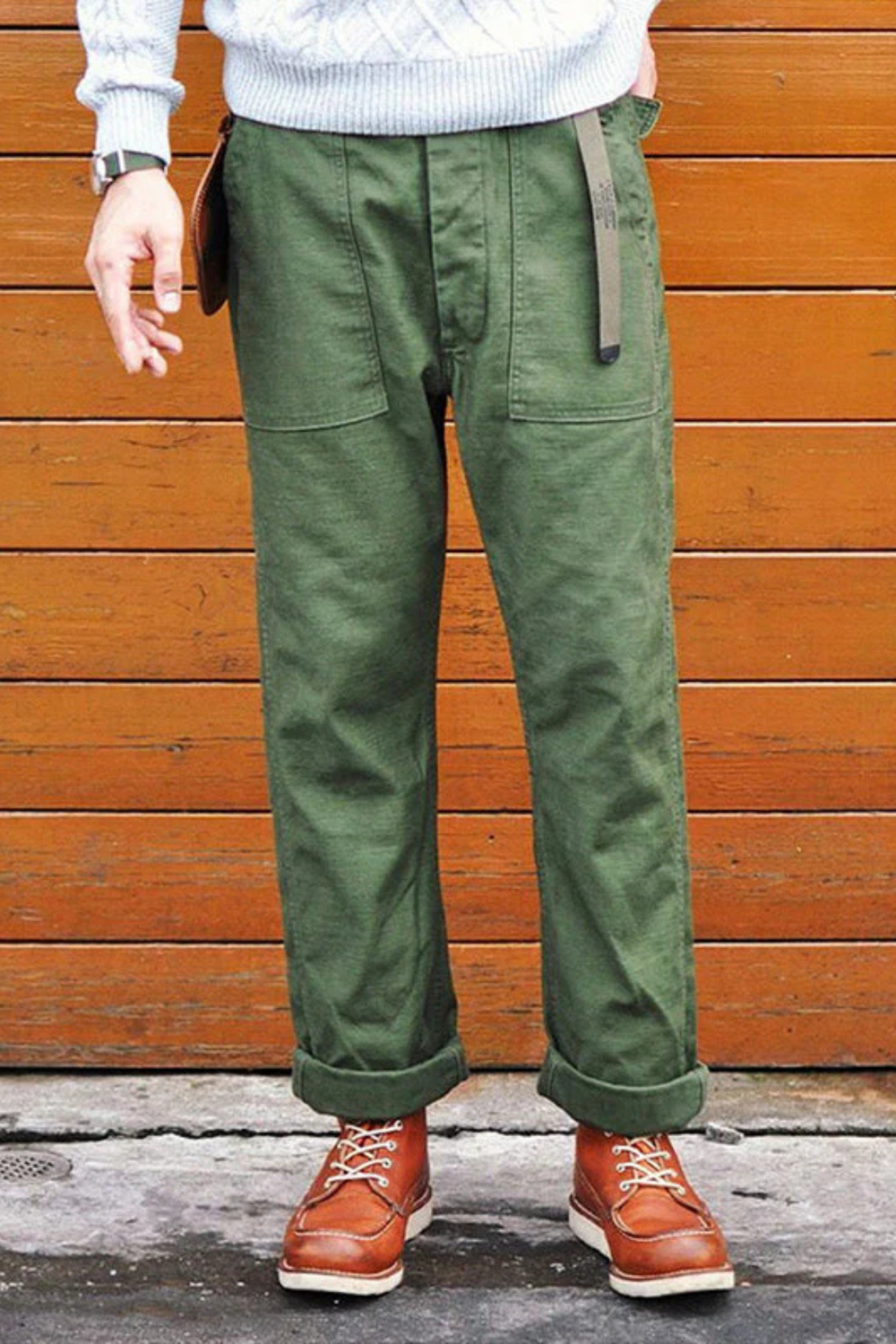 Craig Military-Inspired Straight Pants