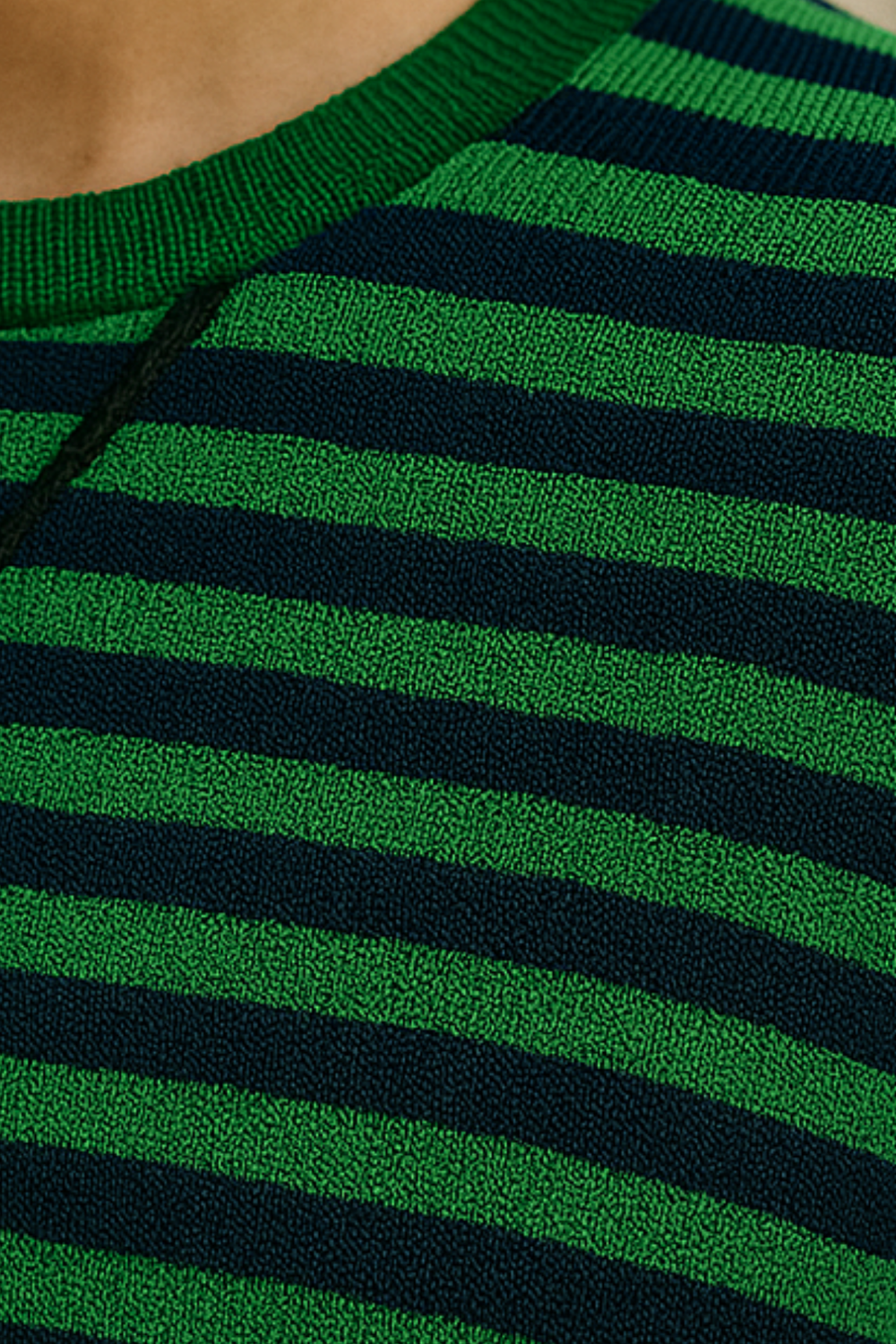 Dahlia Striped Cotton Sweater