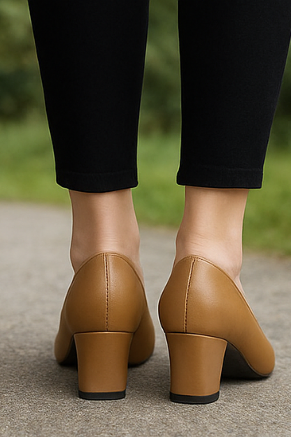 Marlene Vegan Leather Pumps Braun