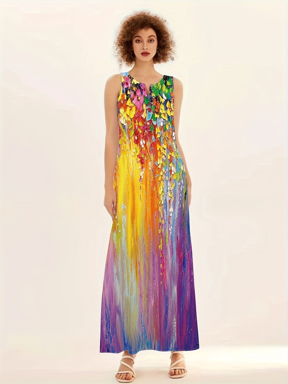 Calista Bohemian Floral Maxi Dress