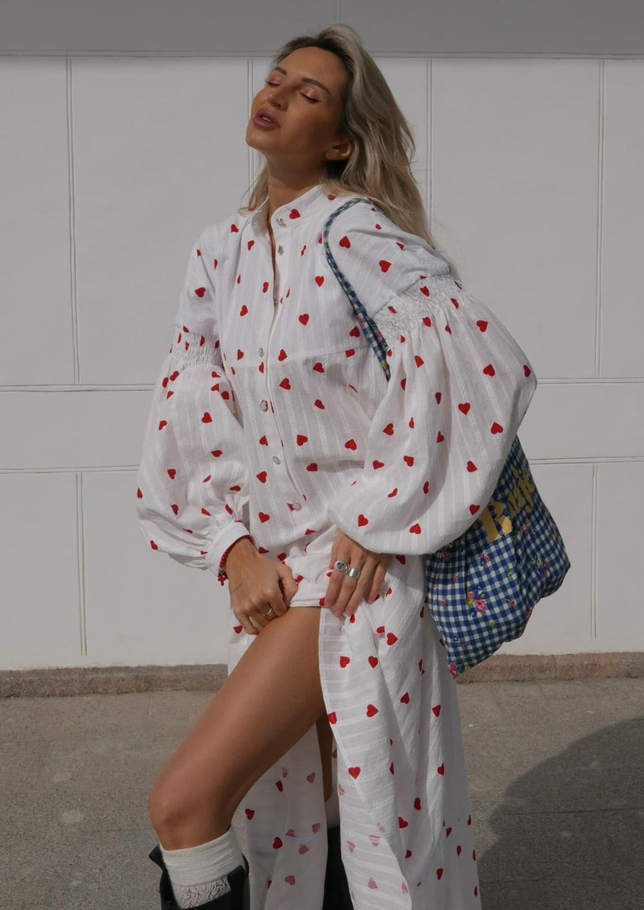 Julia Heart Print Dress