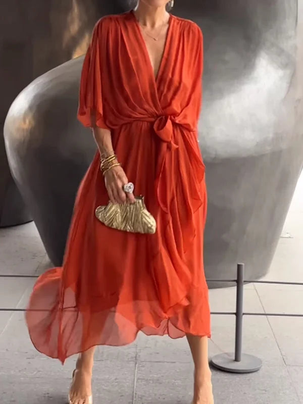 Monica V-Neck Dress
