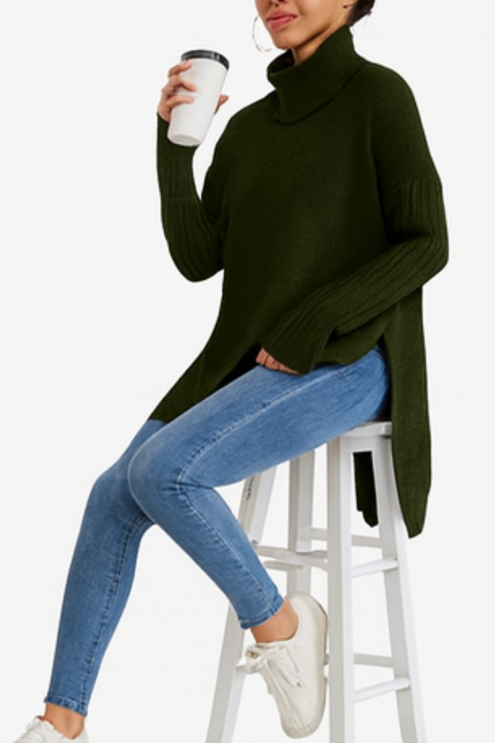 Bridgette Long Turtleneck Sweater
