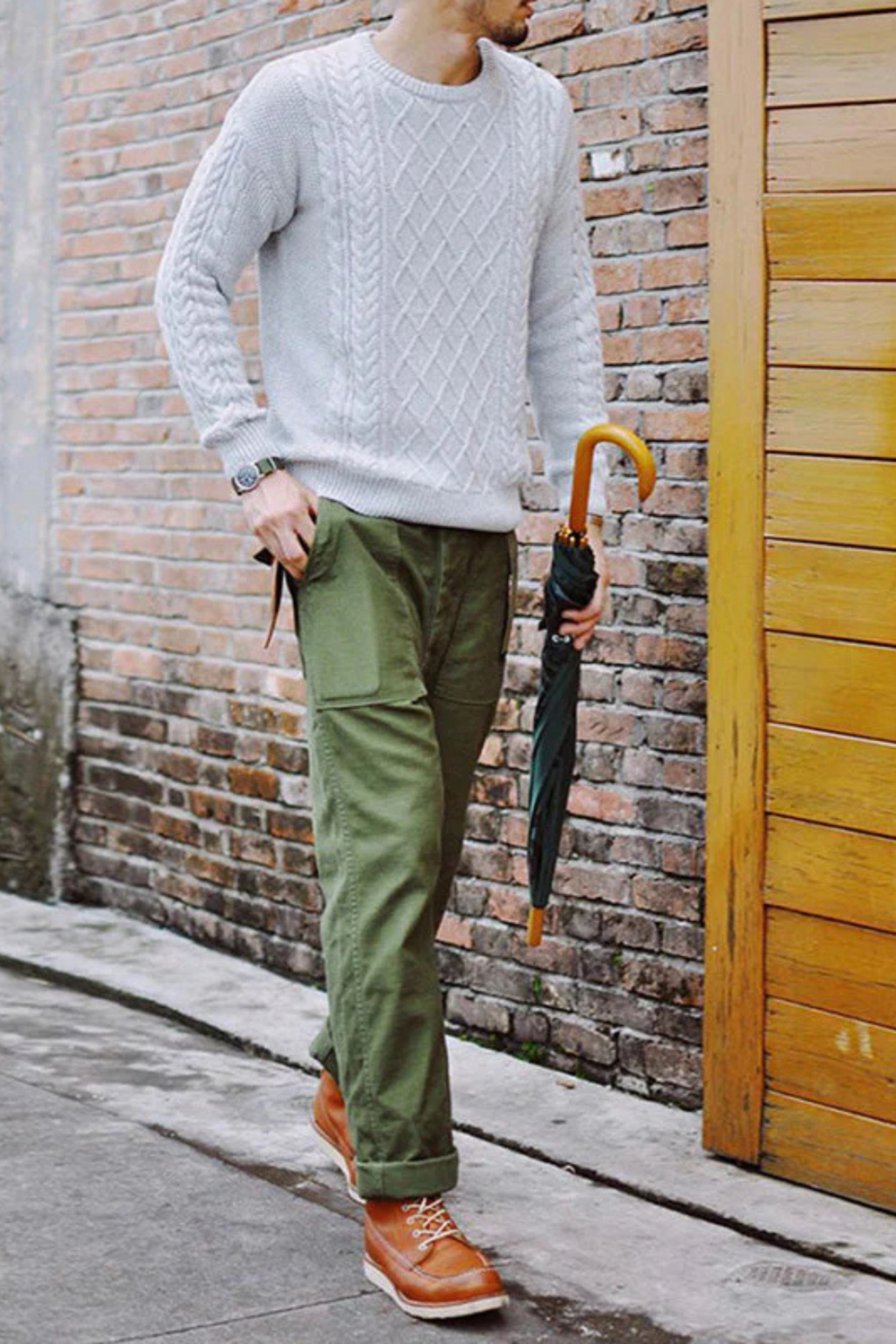 Craig Military-Inspired Straight Pants