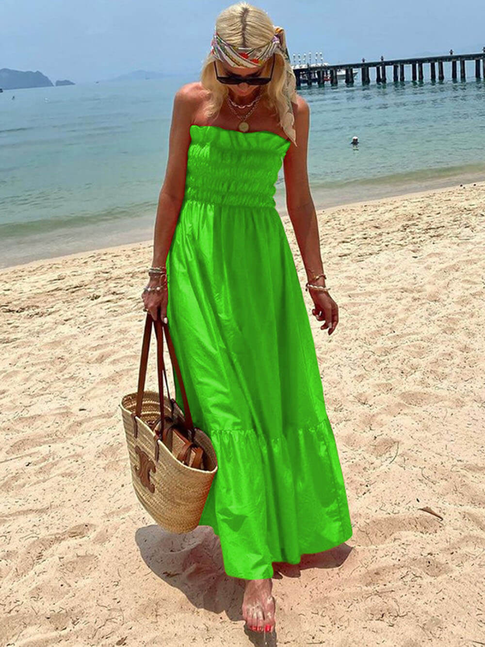 Off-Shoulder Maxi Dress Off-Shoulder