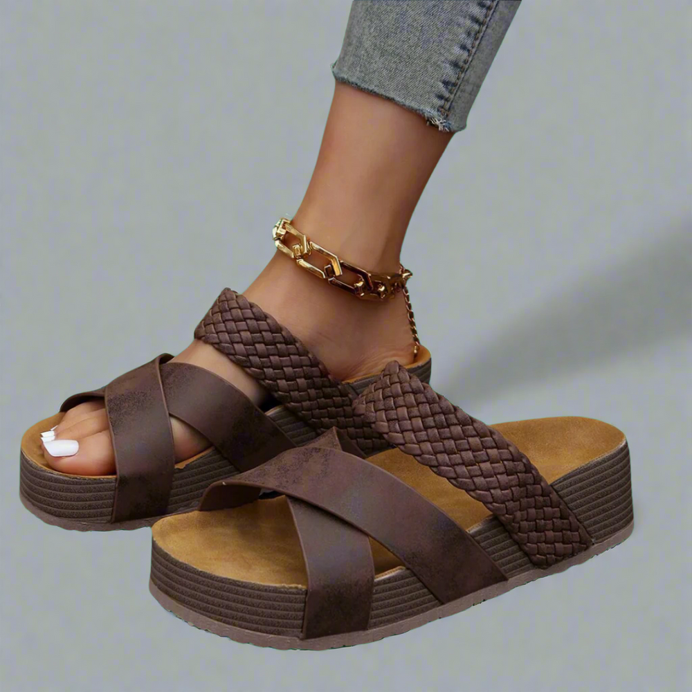 Luni Comfort Strappy Open-Toe Adjustable-Strap Sandals