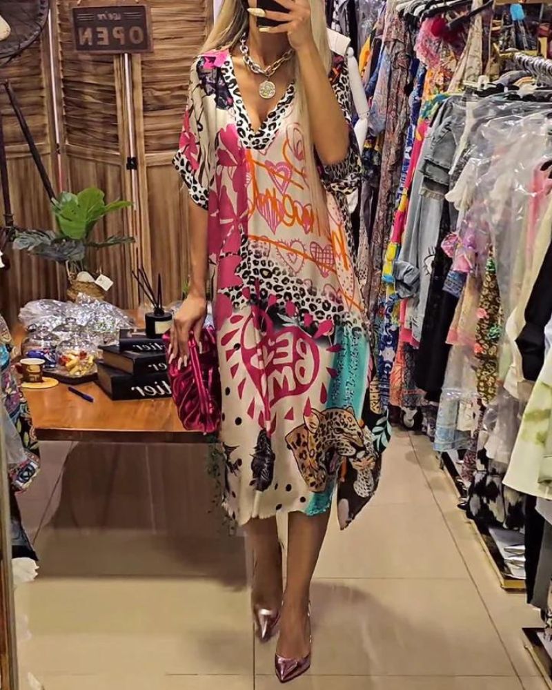 Sachiko Wild Print Dress