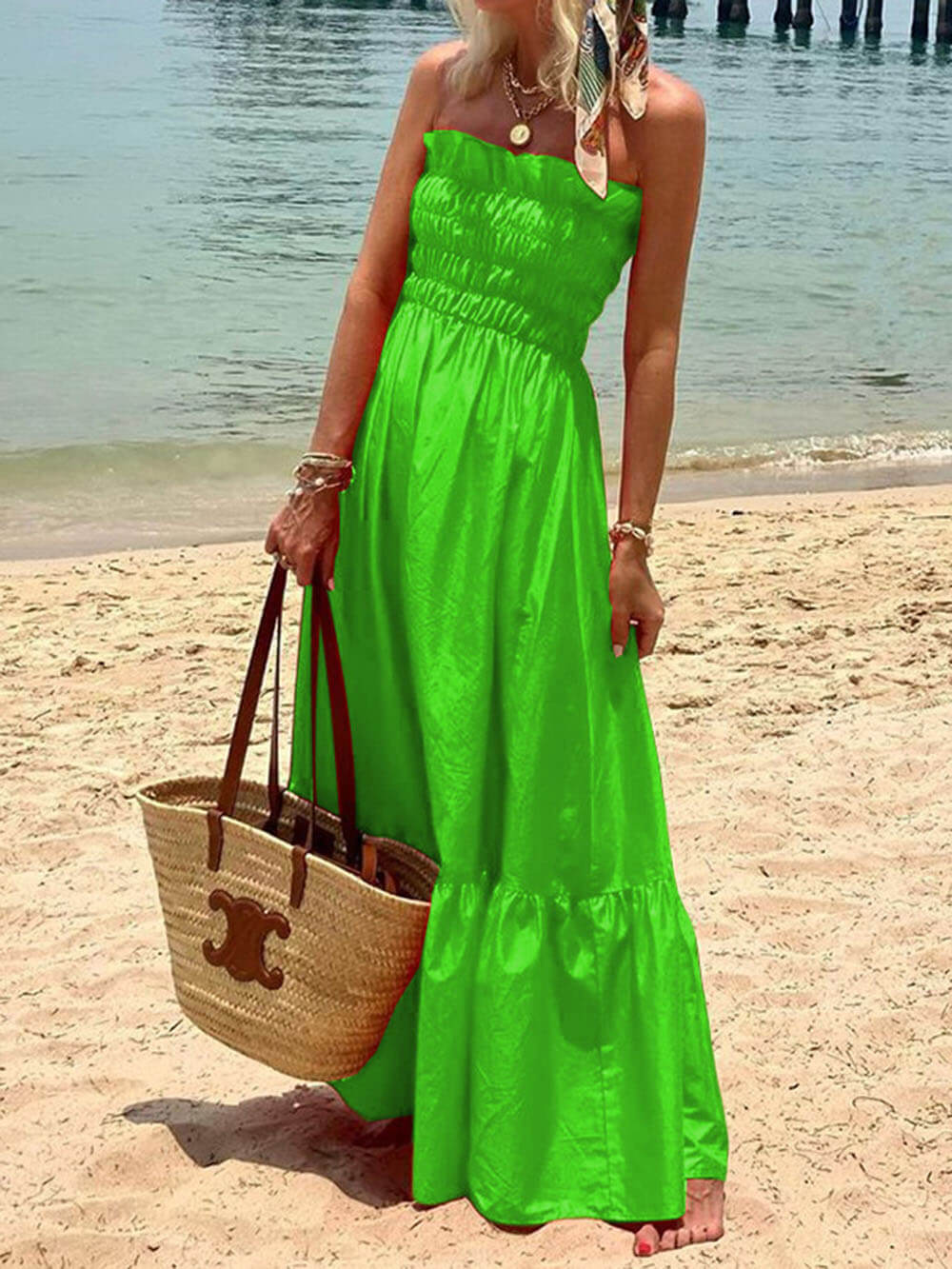Deborah Charmantes Strapless Maxikleid Dress