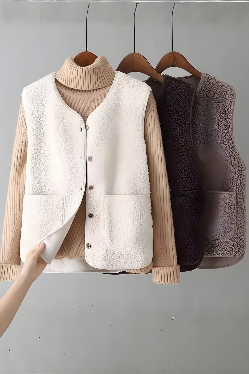 Roswell Soft Wool Front-Button Cardigan Stylish Sweater