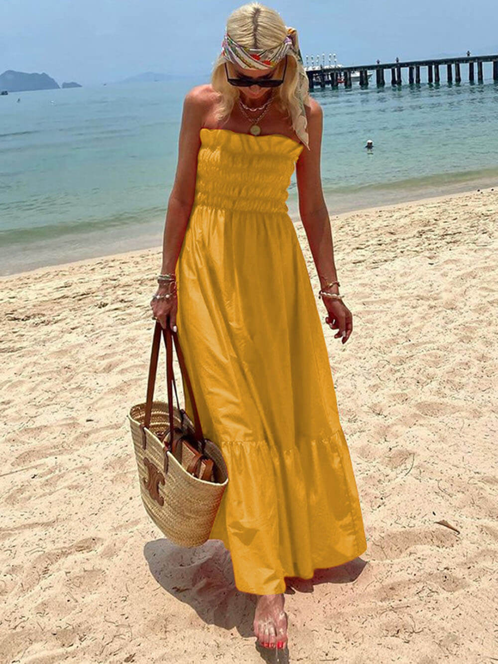 Off-Shoulder Maxi Dress Off-Shoulder