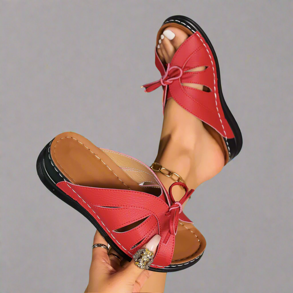 Nely Comfort Strappy Open-Toe Adjustable-Strap Sandals