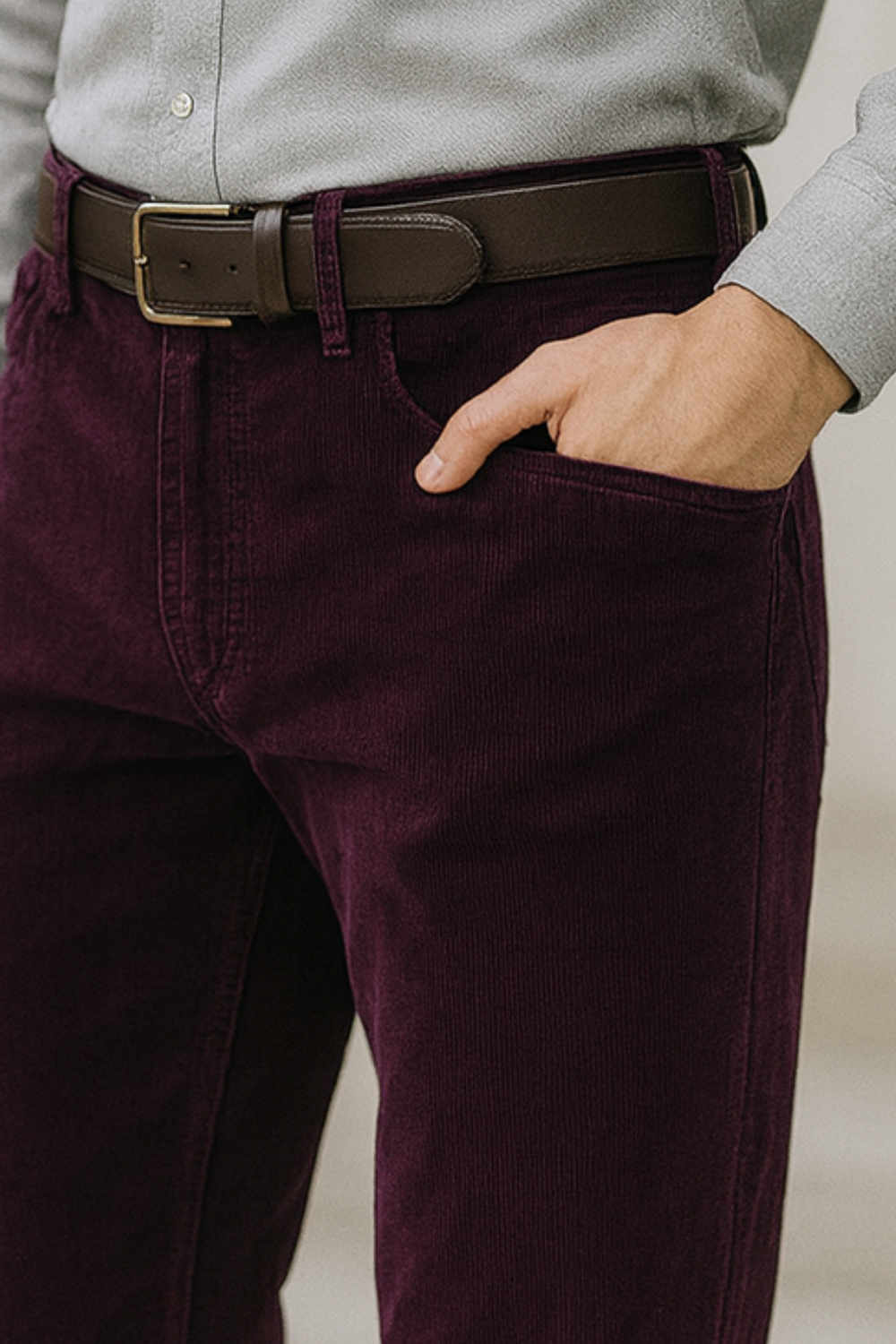 Sanz Corduroy Tailored Suit Dress Pants Flattering Pants