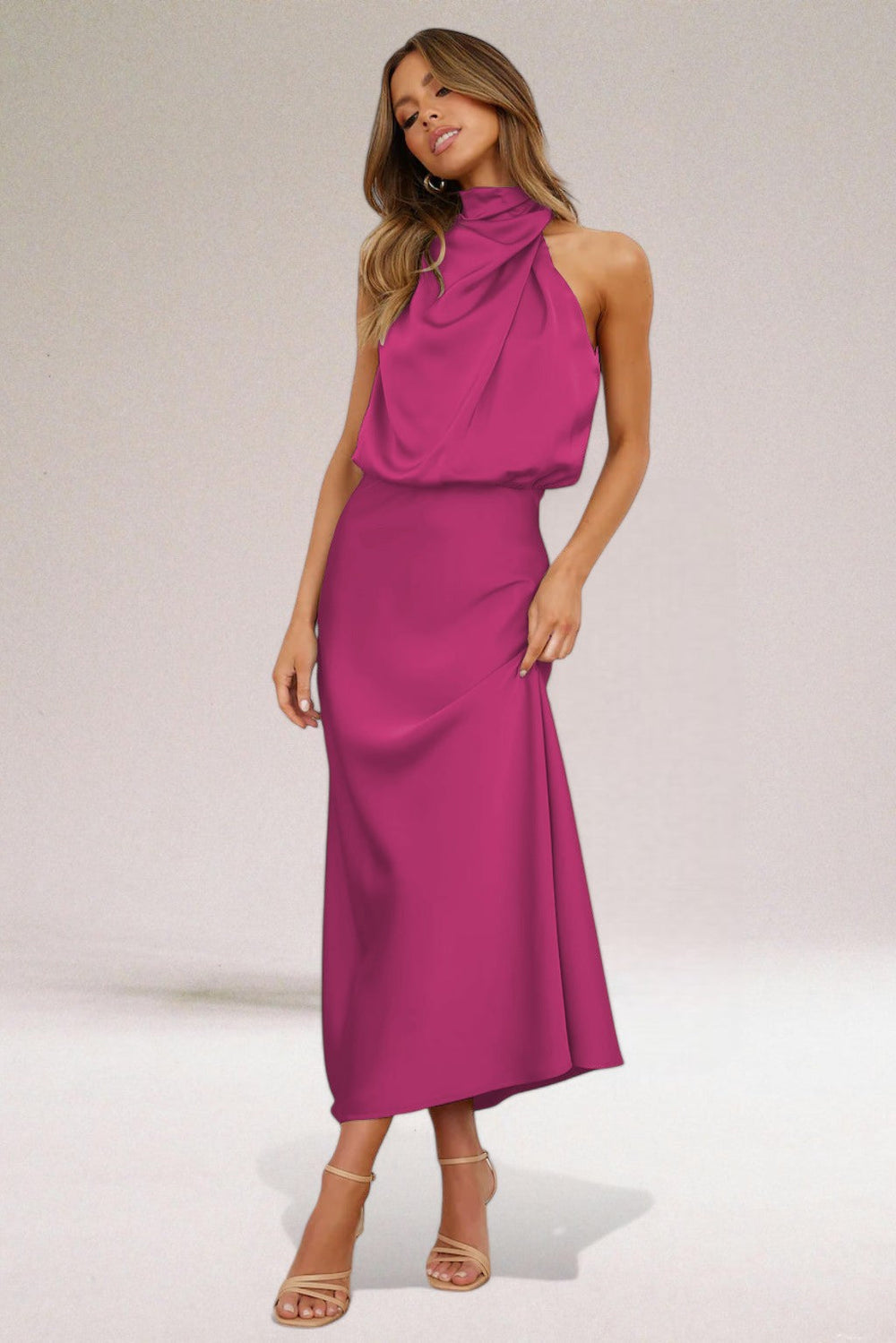 Flavia Satin Dress